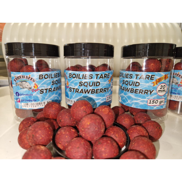 Boilies Cârlig SQUID&STRAWBERRY 20mm 150g